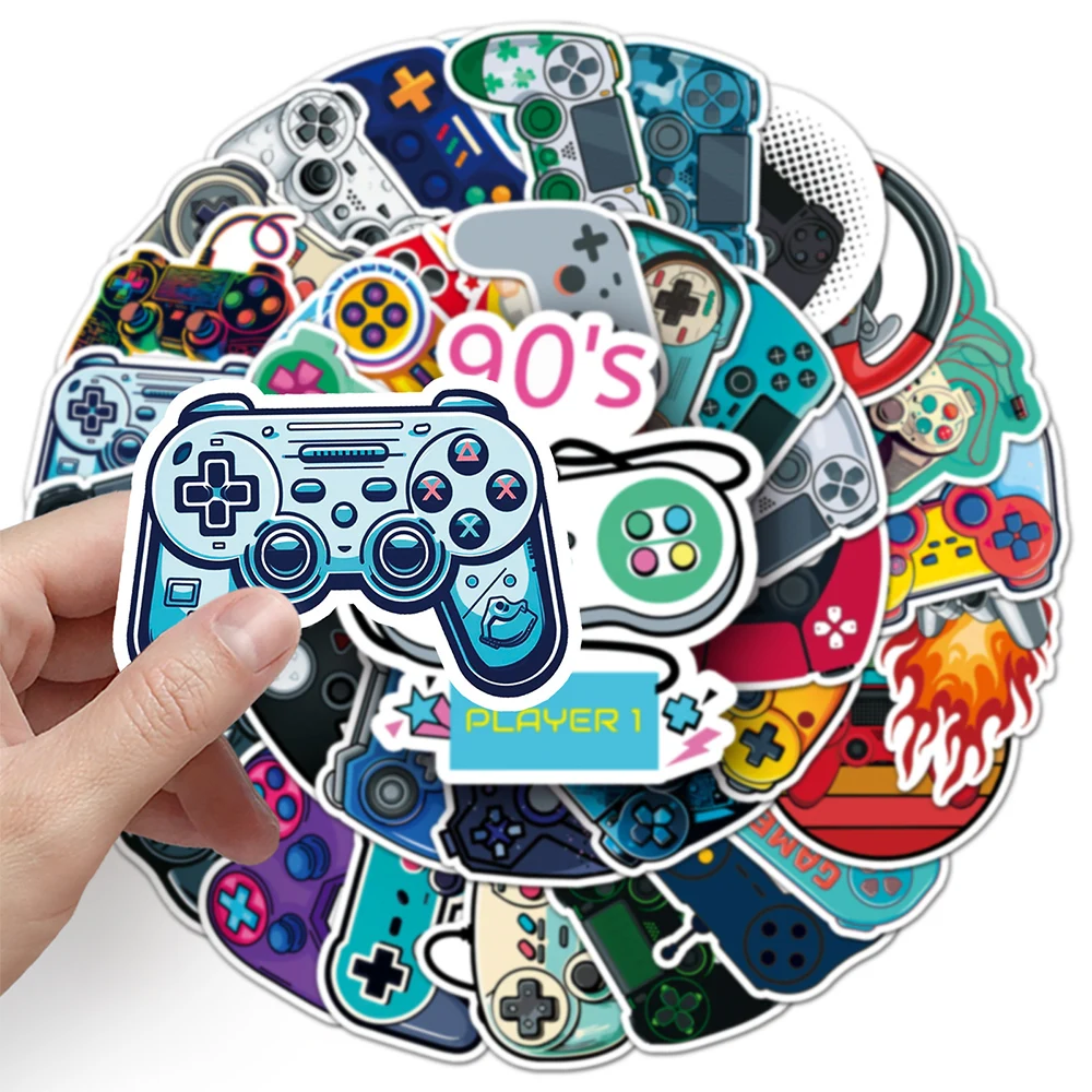 

10/30/50PCS Joystick Gamepad Cartoon DIY Stickers for Laptop Skateboard Motorcycle Phone Cool Decals Kids Sticker Toys Wholesale