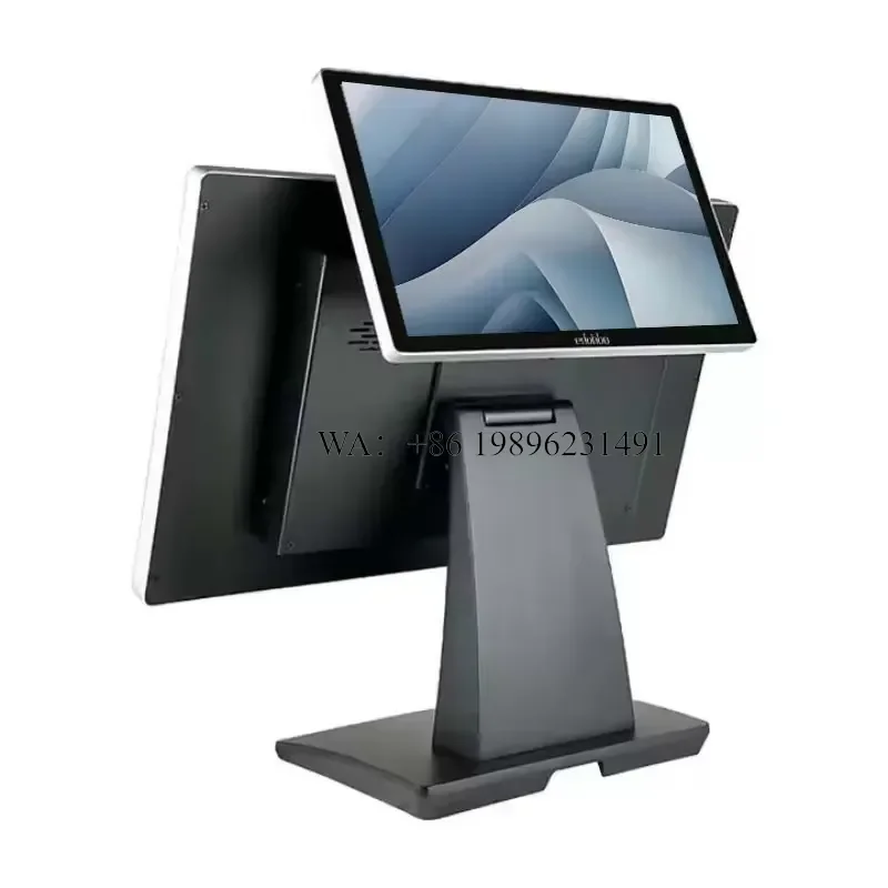 Windows 10 18.5inch Dual Screen POS All in One with Full HD Resolution and 10-Point Capacitive Touch Multiple