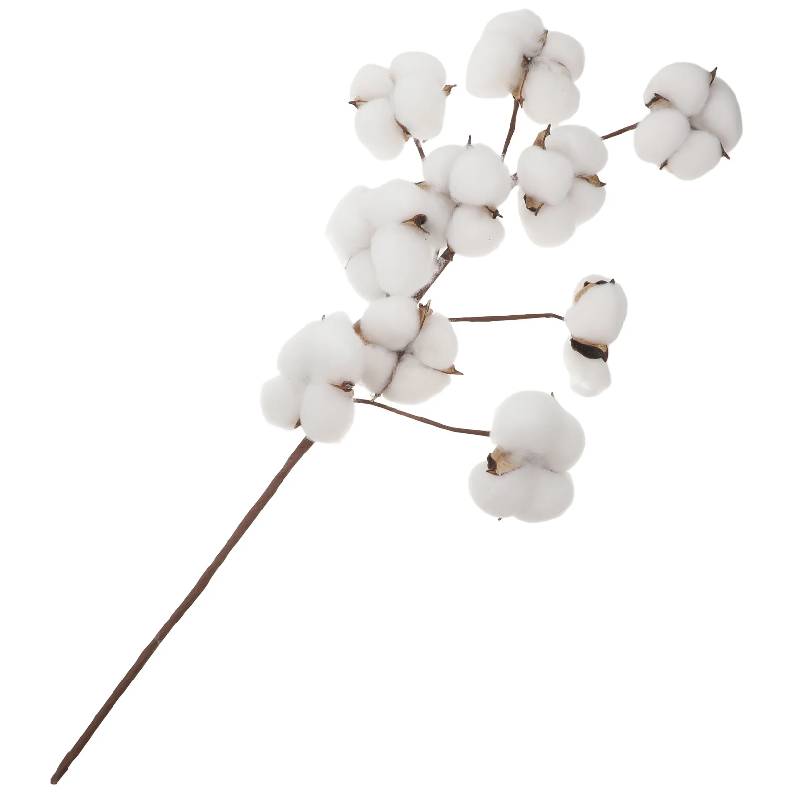 

Simulation Cotton Stems 10 Heads Dried Fall Flowers For Diy Wedding Decoration Farmhouse Style Artificial Flower Filler