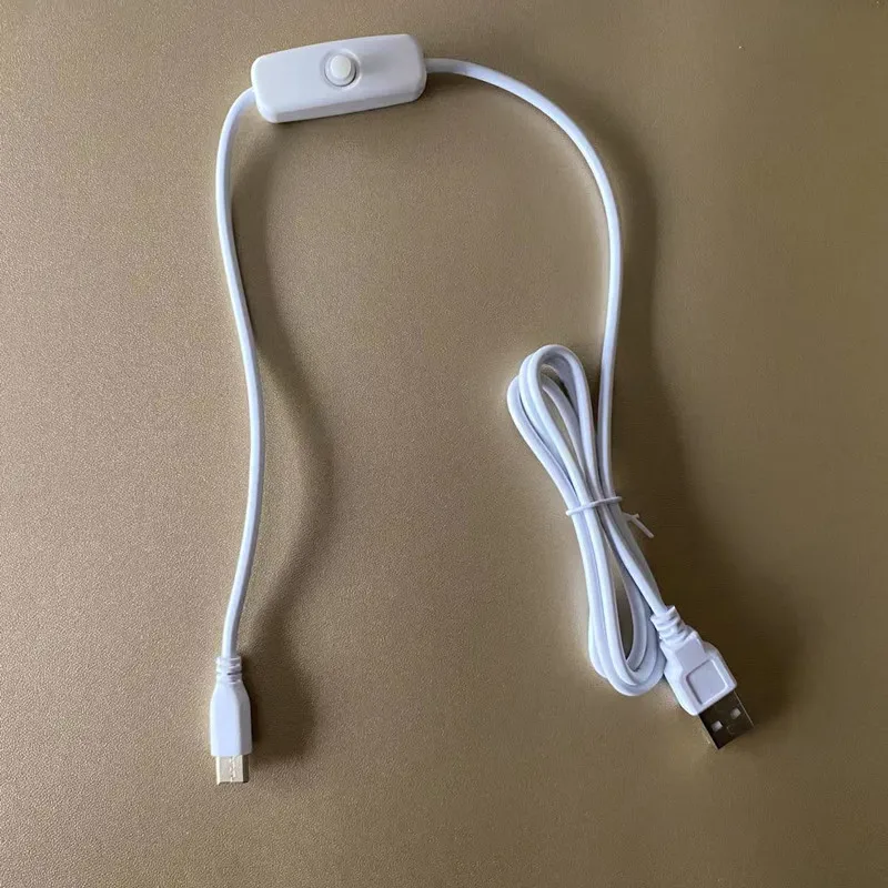 USB To USB C Switch Cable with On/Off USB To Type C Extension Cable 1 Meter Length Black Or White Color Choose