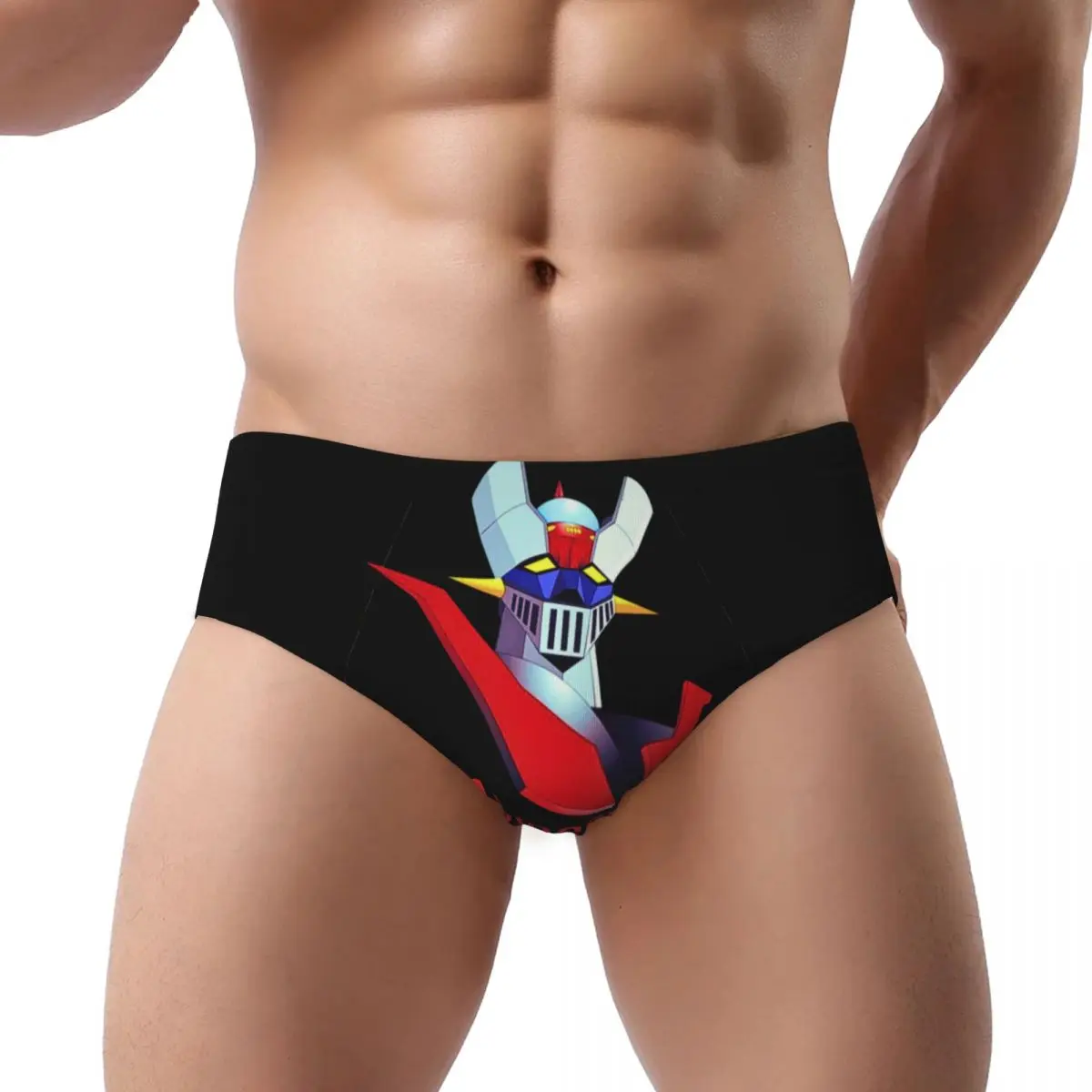 Custom Men's Mazinger Z Anime Underpants Comfort UFO Robot Goldorak   Briefs Underwear