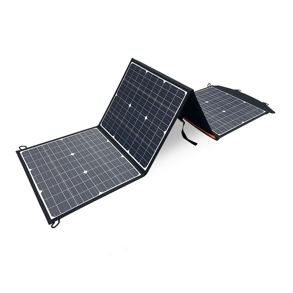 New Design 100W 200w Outdoor Flexible Sun cahrge portable Foldable Solar Panel for electric vehicle