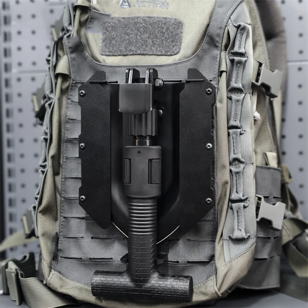Tactical Foldable Telescopic Shovel Outdoor Multi-functional Wilderness Survival Gear for Hiking Camping Outdoor Survival Garden - view 4