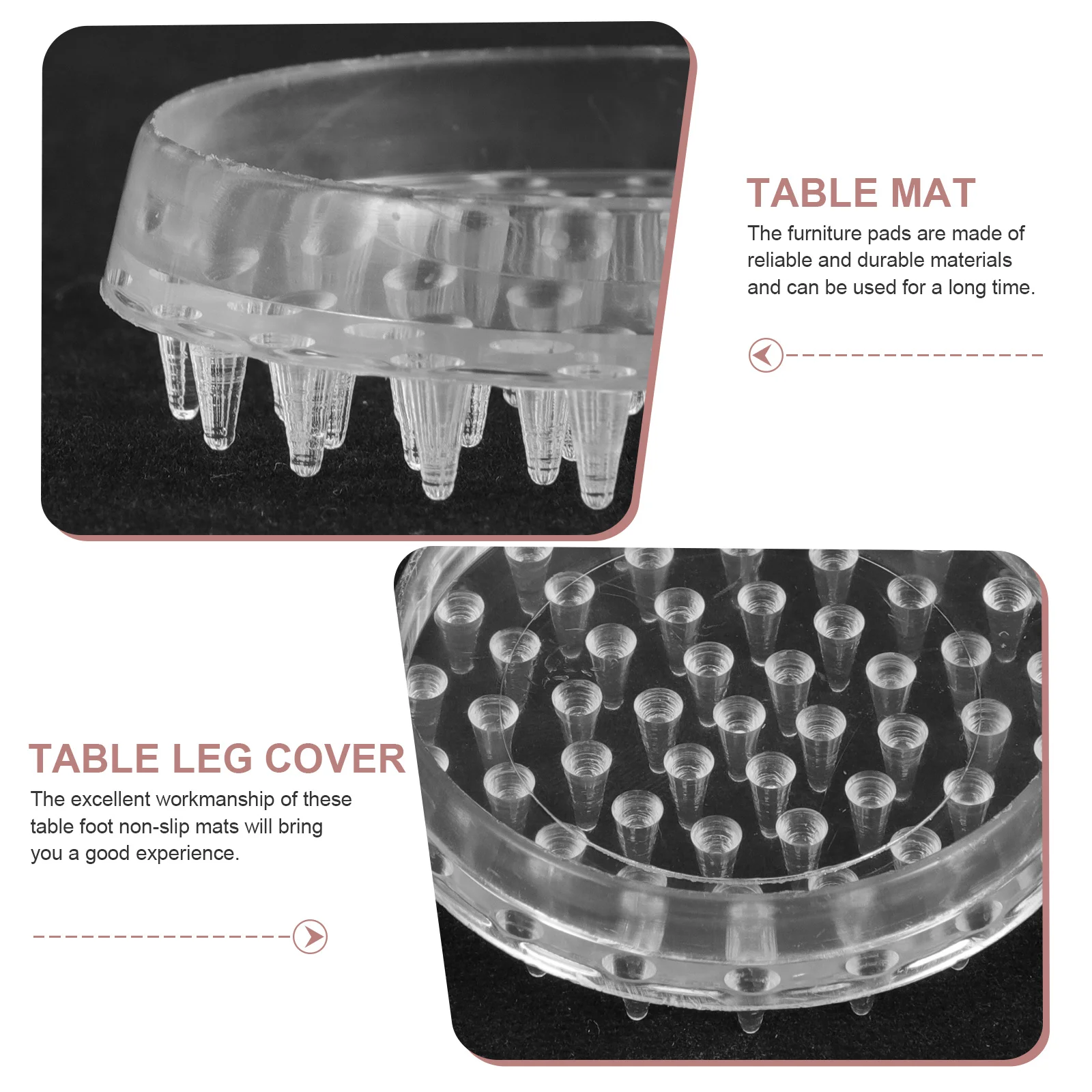 4 قطعة مقابض الأثاث منصات عدم الانزلاق للأرضيات الصلبة كرسي الساق حماة أريكة سدادة منصات الأثاث للأرضيات الصلبة #3