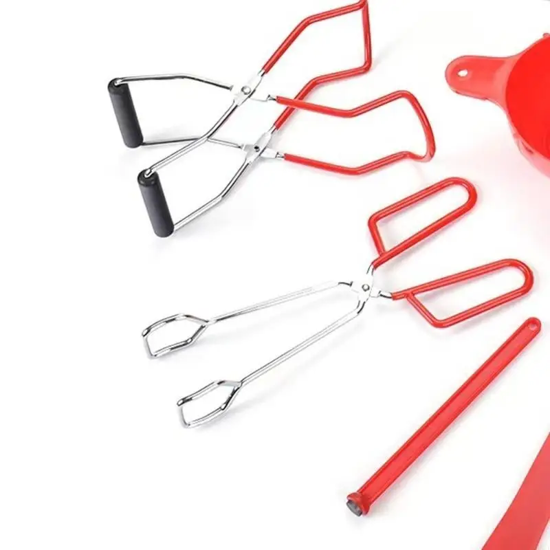 مجموعة رافعة تعليب مكونة من 6 قطع مع ملقط مرطبان وسلة أدوات مطبخ من الفولاذ المقاوم للصدأ للغليان والحفظ والتخليل #5