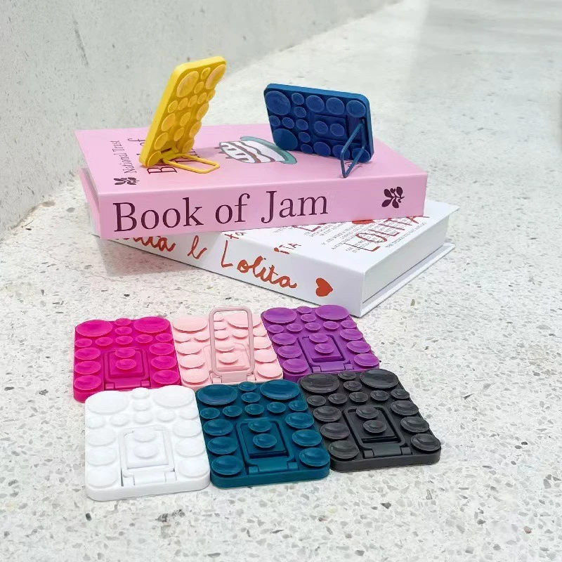 Suporte multiuso para celular, ventosa de silicone adequada para capa de couro, tablet, computador, telefone móvel