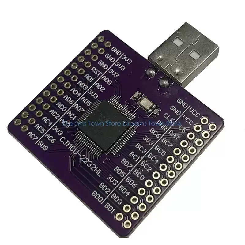 HX6A FT2232HL Development Board FT2232H USB Port To RS232/UART/FIFO/SPI/I2C Support Development Debugging Adapter Board