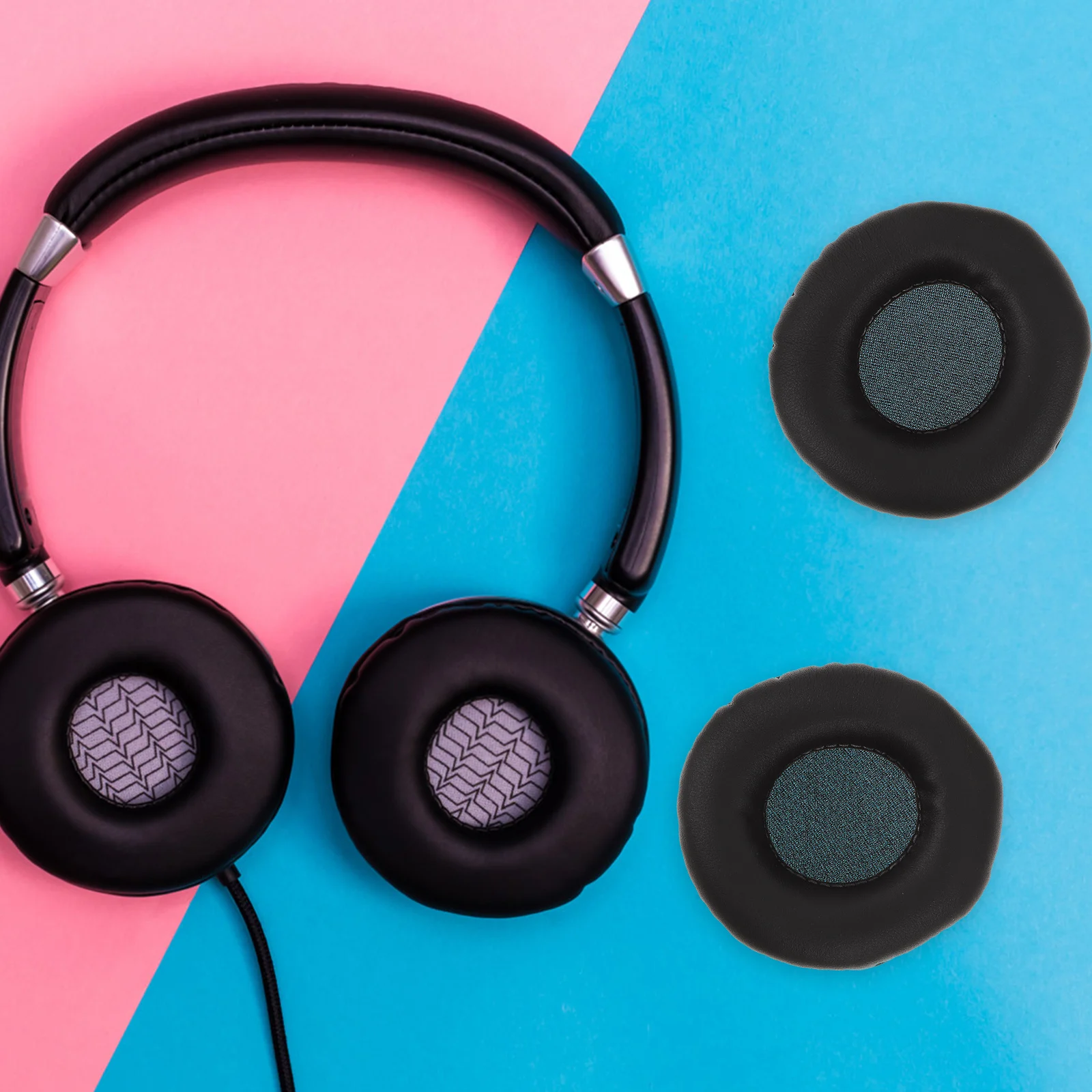 

2Pcs Ear Pads Cushion Replacement for E40bt E30 72mm Headphone Accessories Noise Reduction Comfortable Ear Cushion