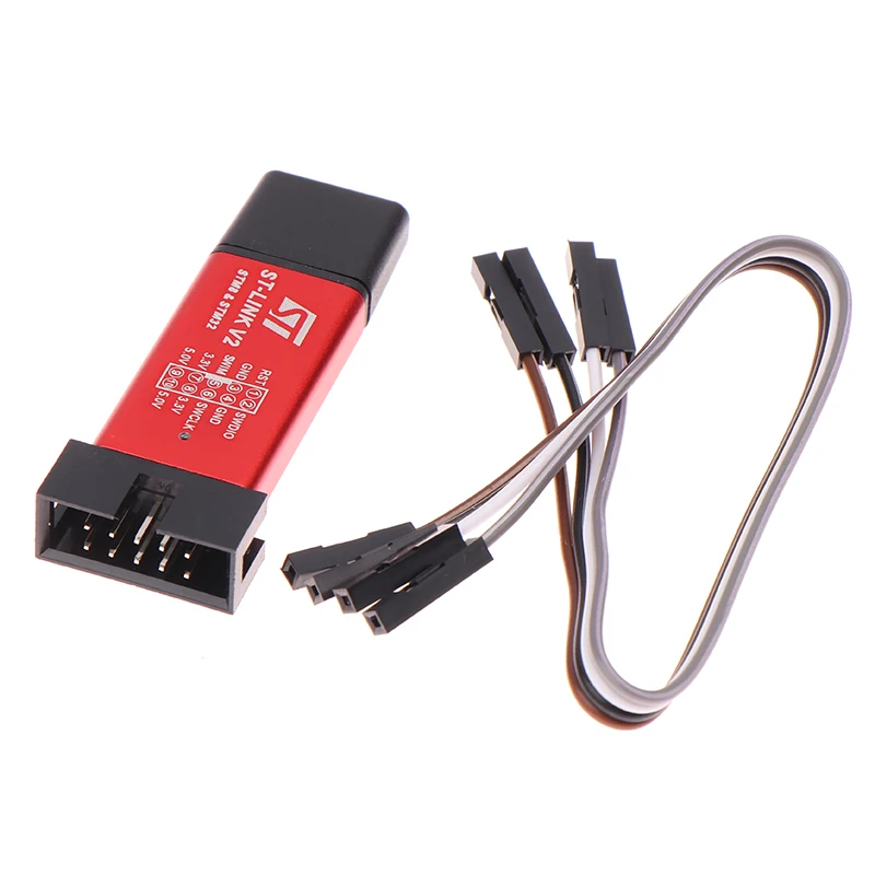 ST LINK Stlink ST-Link V2 Mini STM8 STM32 Simulator Download Programmer Programming With Cover DuPont Cable ST Link V2