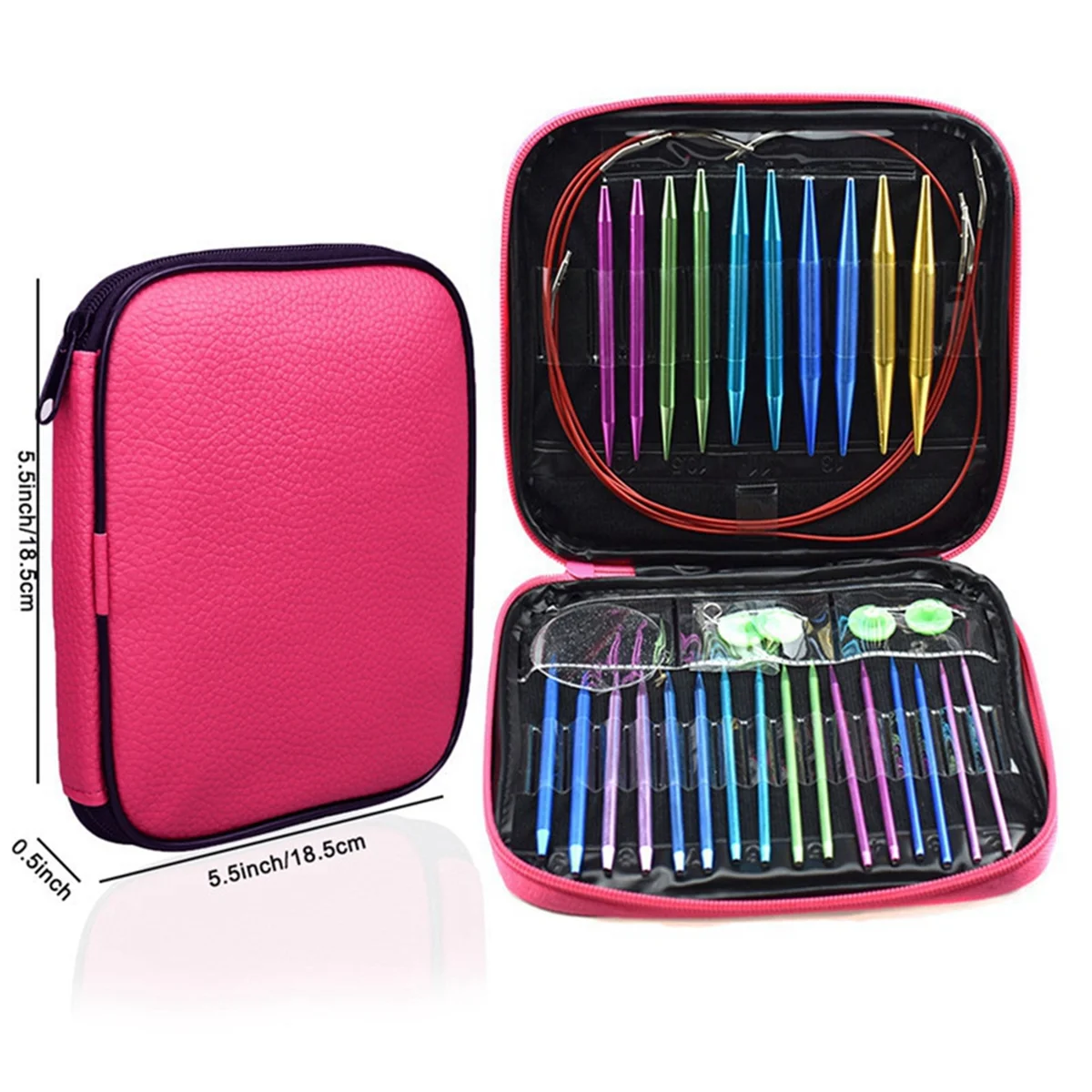 New Circular Needle Set Aluminum Oxide Removable and Interchangeable Circular Needle DIY Knitting Tool Sweater Needle Set