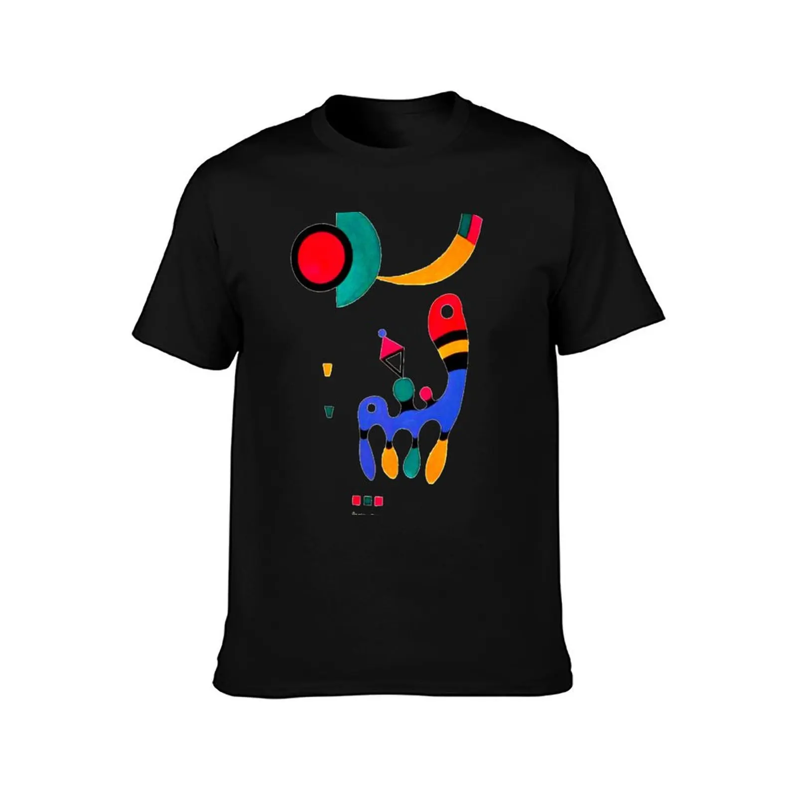 Kandinsky 1944 Composition | Kandinsky Abstract Art w/ Signature T-Shirt Casual Simple Design Short Sleeve Shirt T-Shirt