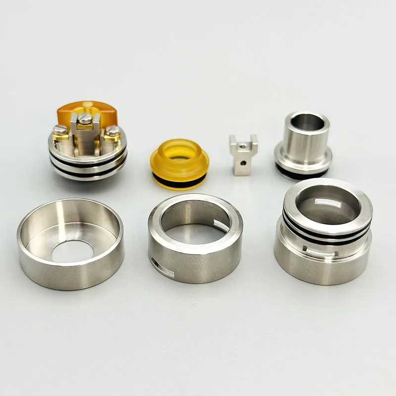 DIY Matty RDA Tank Atomizer 316SS double Single Coil Rebuilding Dripping Tank With Squonk BF PIN 24mm Ring For 510 Vape BOX Mod