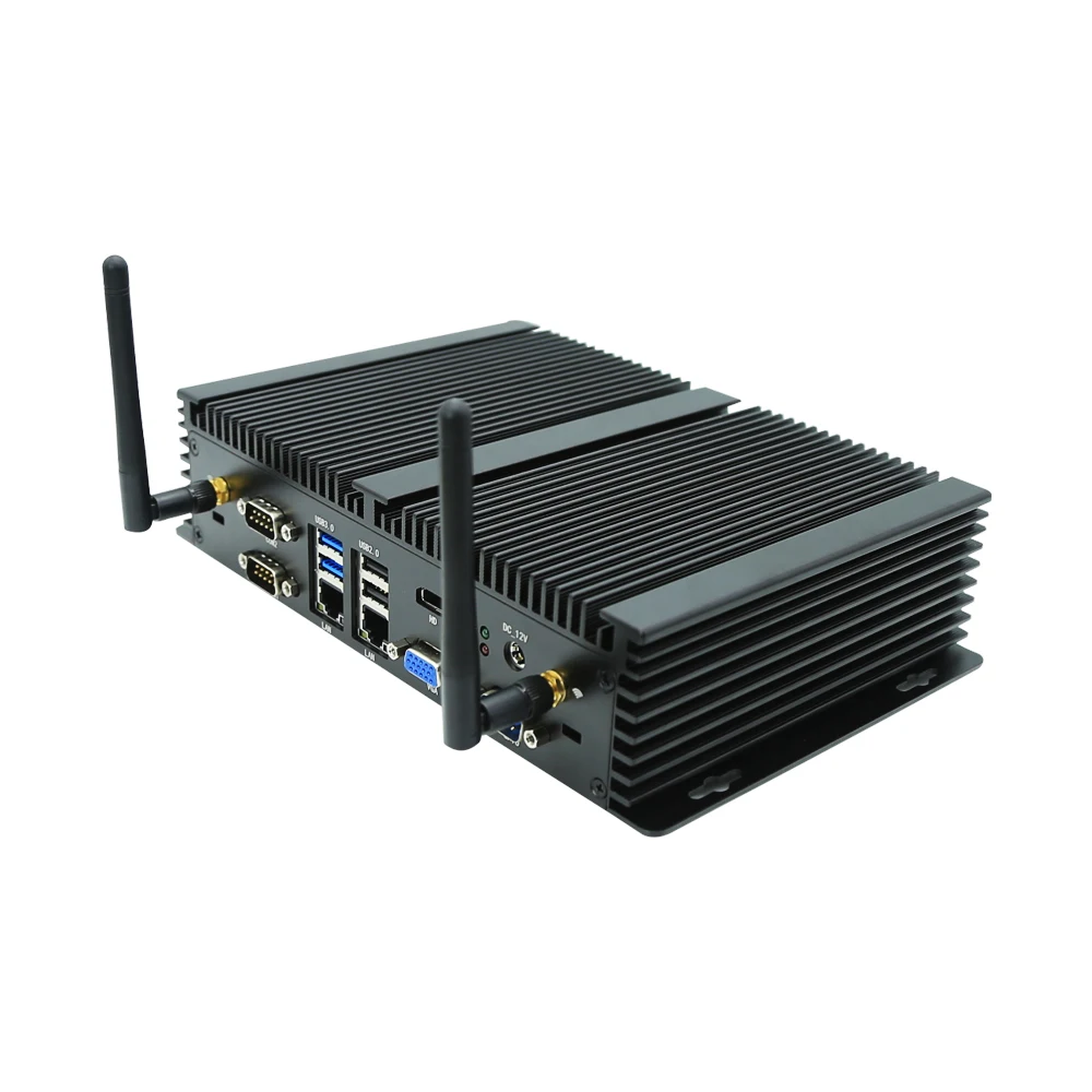 Fanless Gaming Desktop Computer Core I5 4278U  I7 4500u Hardware 6*rs232 Micro Industrial Pc