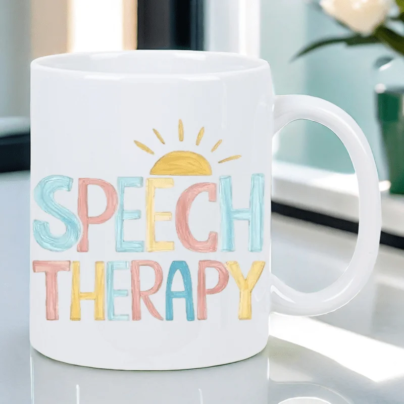 Speech Relax Ceramic Coffee Mug - Insulated, Reusable, Hand-Wash Only - 