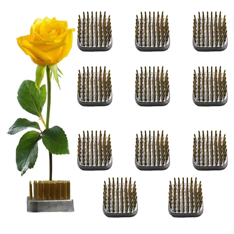 

AS60-12 шт. держателей для цветов, кензаны для цветочных композиций, японские кензаны-гвоздики 1,2 дюйма для фиксации и декорирования цветов