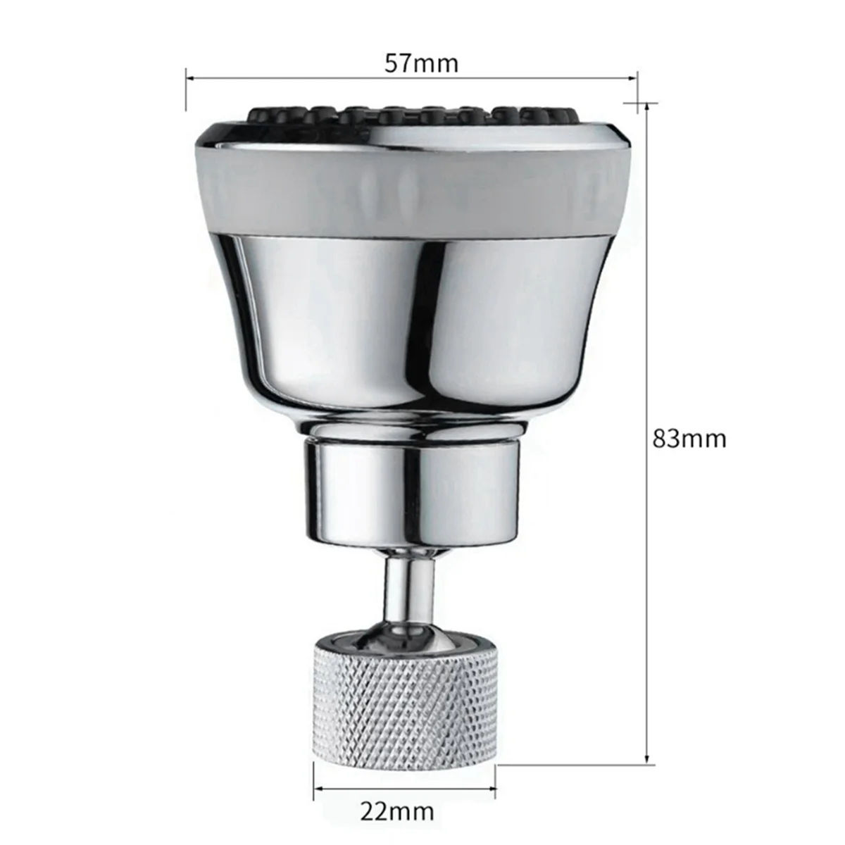 A45U Kitchen Faucet Head Replacement 360° Rotation 4 Modes Sink Faucet Replacement Water Saving and Splash Proof