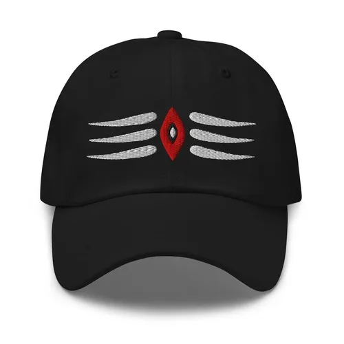 Lord Shiva Third Eye Cap Hindu Eyes bestickte Papa-Mütze