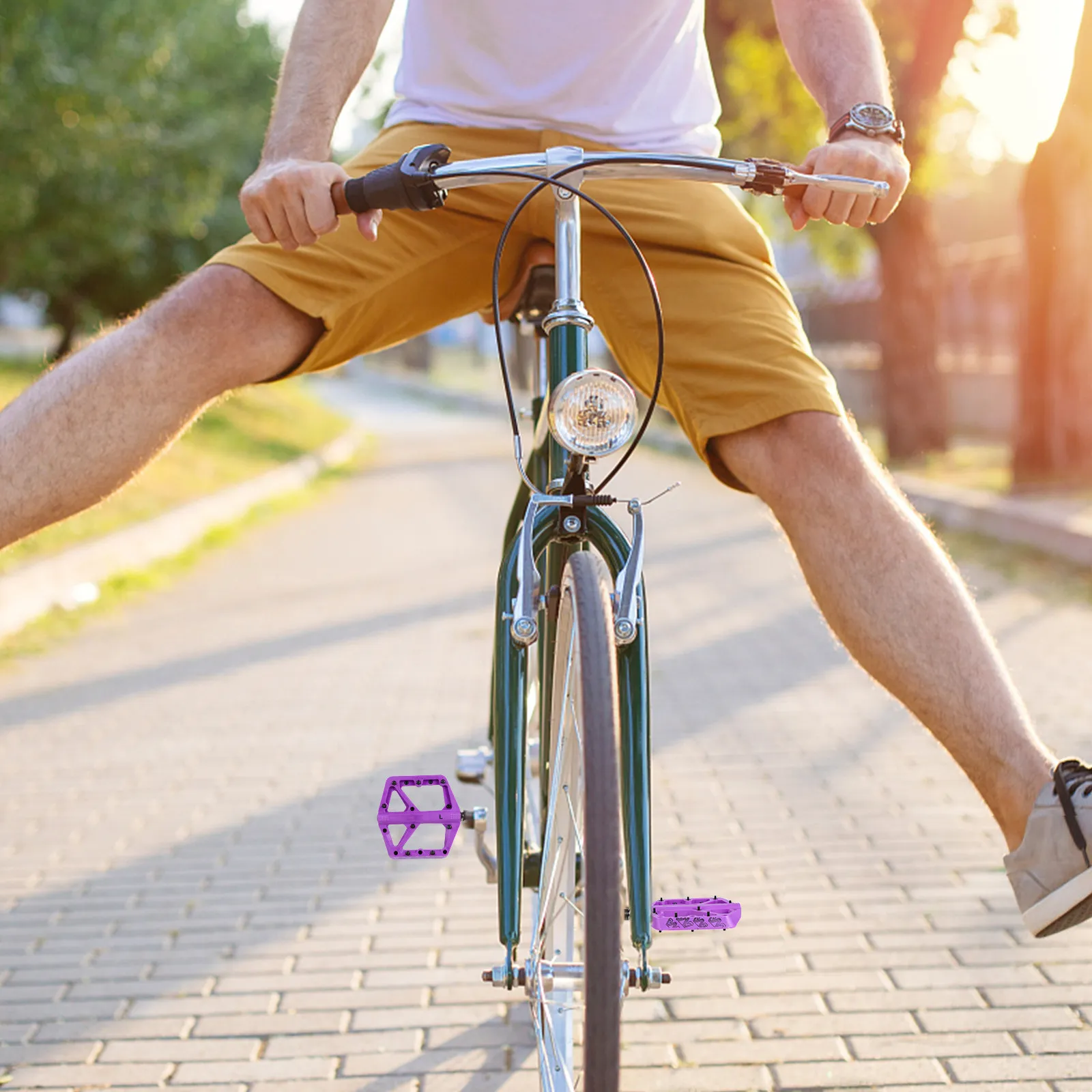 

Bike Pedals Part Bearing Cycle Road Cycling Feet Rest Mountain Adult Anti Skid Foot