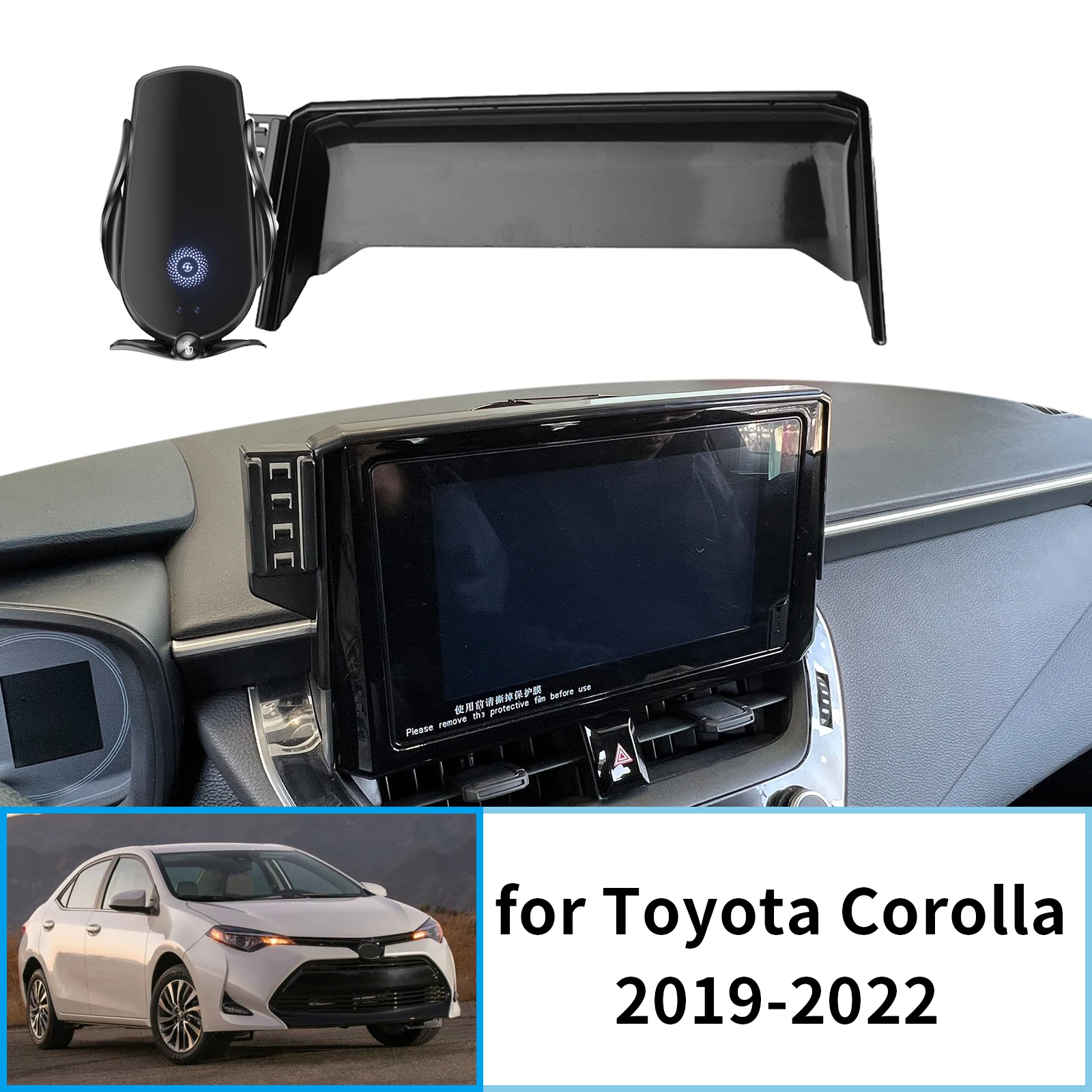 

Car Mobile Phone Holder for Toyota Corolla 2019~2022 E210 8/9in GPS Bracket Navigation Stand Auto Accessories