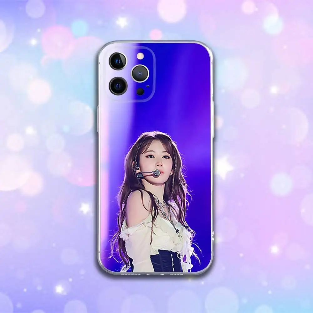 S-Sakura Miyawaki Singer Phone Case For iPhone 17,16,15,14,13,12,11 Pro,Max,Plus,X,XS,XR,SE4,E Mini Transparent Soft Cover