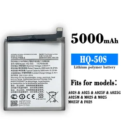 New Replacement Battery Suitable For Samsung Galaxy A02S M02S F02S Phone Battery HQ-50S Large Capacity Lithium Battery