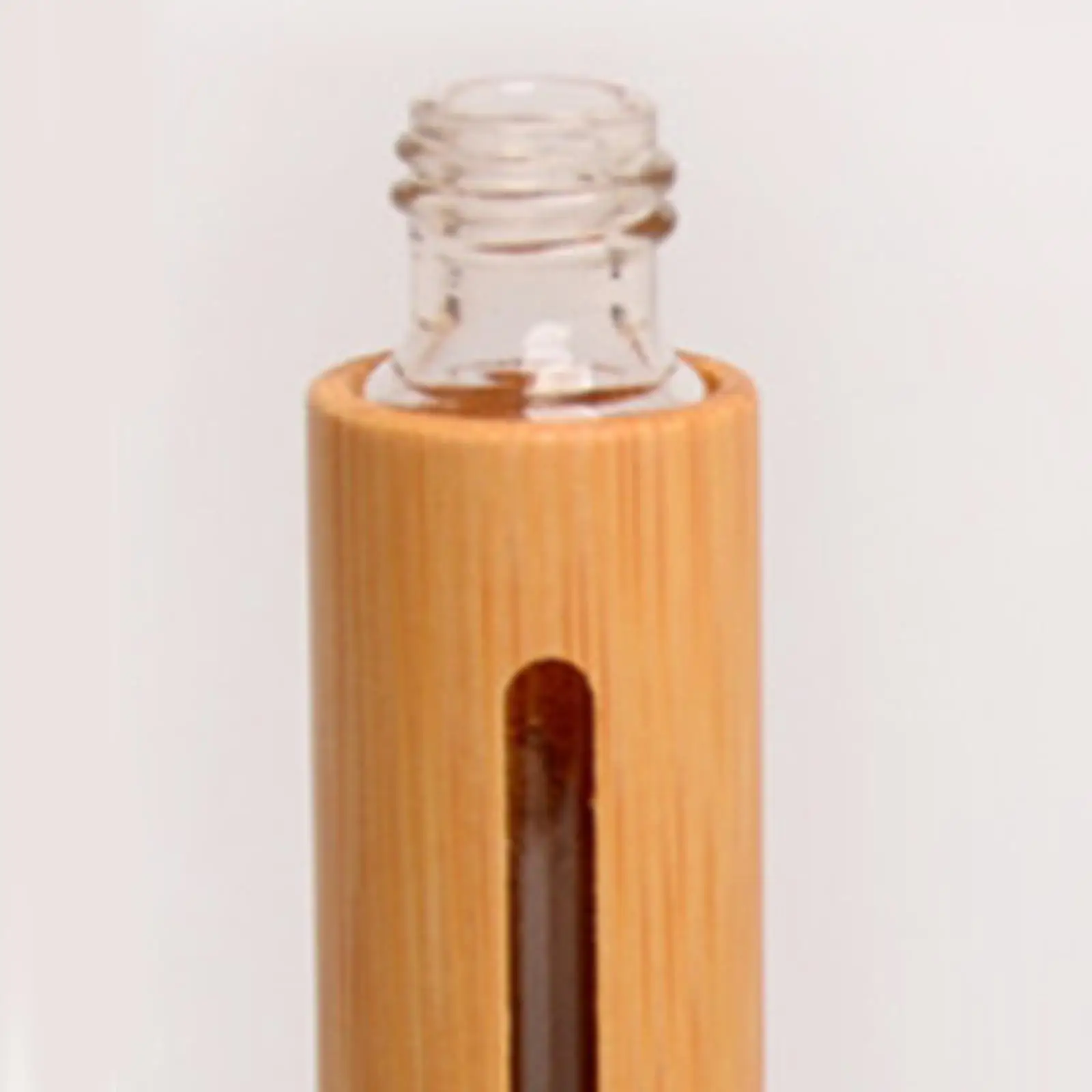 10ml Essential Oil Roller Bottles Empty Bamboo Compact Refillable Bottles for Perfume Essential Oils Accessories