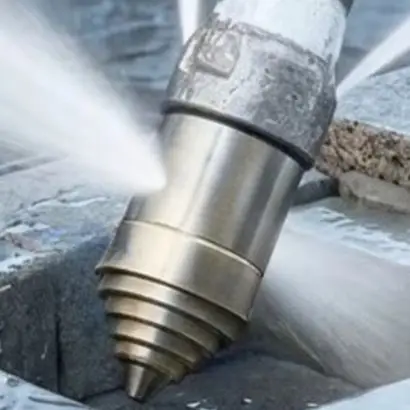 Stainless Steel 360 Degree Rotating For Jetter Nozzle for Effective Pipe Cleaning at 3000 PSI Working Pressure