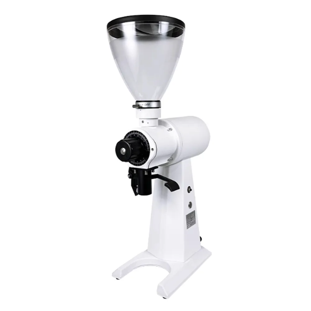 HY Large Capacity Commercial Coffee Grinder Hand Punch Italian Dual-purpose Electric Titanium Alloy Flat Knife 98MM