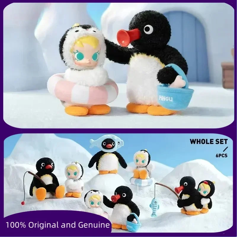 

Baby Molly PINGU Happy Fishing Series Vinyl Pendant Original Blind Box Mystery Box Guess Bag Toys Doll Cute Anime Figure Desktop