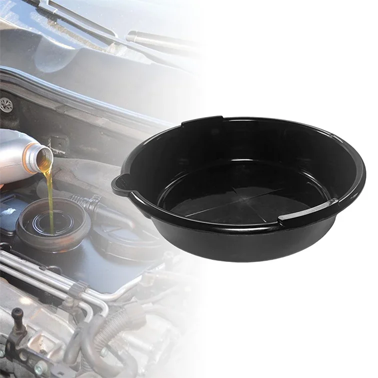 Drain Pan All Purpose Anti Splash Garage Tool Durable 6.5L Durable Lightweight Car Oil Change Pan for Workshop Motorcycle