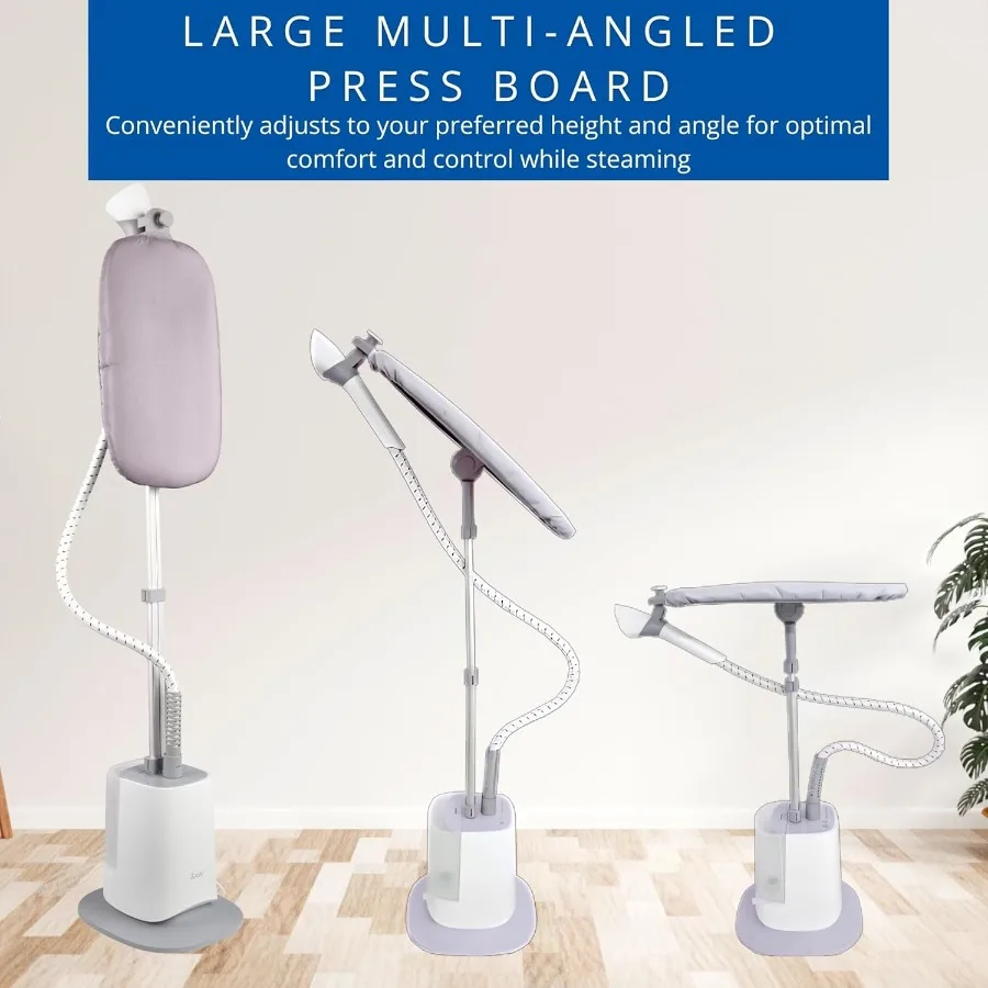 مكواة بخار كاملة للملابس مع لوحة دوارة كبيرة ذات إيقاف تلقائيًا ذكية لشاشة LED المريحة و6 إعدادات للبخار ممتازة