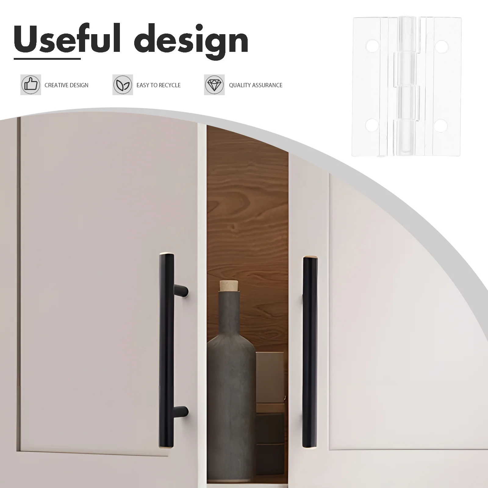 

2Sets Durable Acrylic Hinges Clear Folding Hinge for Craft Projects Cabinets Aquarium Covers Clear Folding Hinges