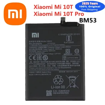 2025 anni Xiao mi BM53 Batteria originale per Xiaomi 10T / 10T Pro 10TPro Mi 10T Mi10T 5000mAh Batteria del telefono In magazzino