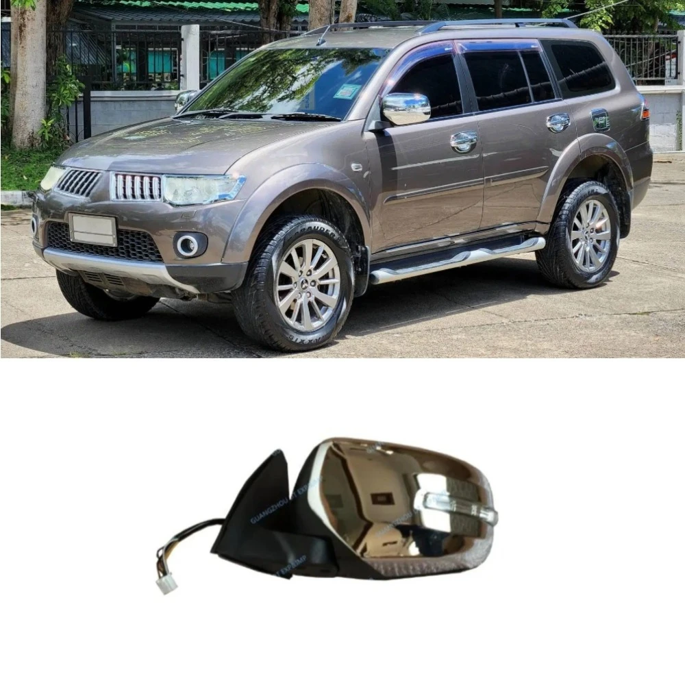

1 Pcs 9 Wires LHD Side Mirror for Pajero Sport KH KA 2007-2014 7632B303 Park Glass Heat for Montero Turn LAMP for L200 Triton