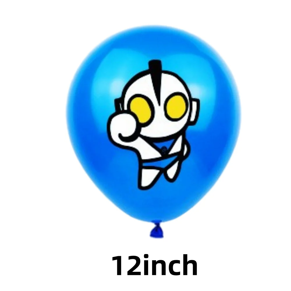 الترامان الكرتون 12 بوصة أحمر أصفر أزرق اللاتكس بالون اكسسوارات الحفلات الصبي عيد ميلاد الديكور DIY بها بنفسك لعبة هدية حفلة احتفالية #5