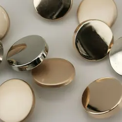 10pcs Flat Smooth plane Gold Metal Buttons for Clothing Shirt Upscale Gold Buckle Crafts Handwork DIY Sewing Accessories New