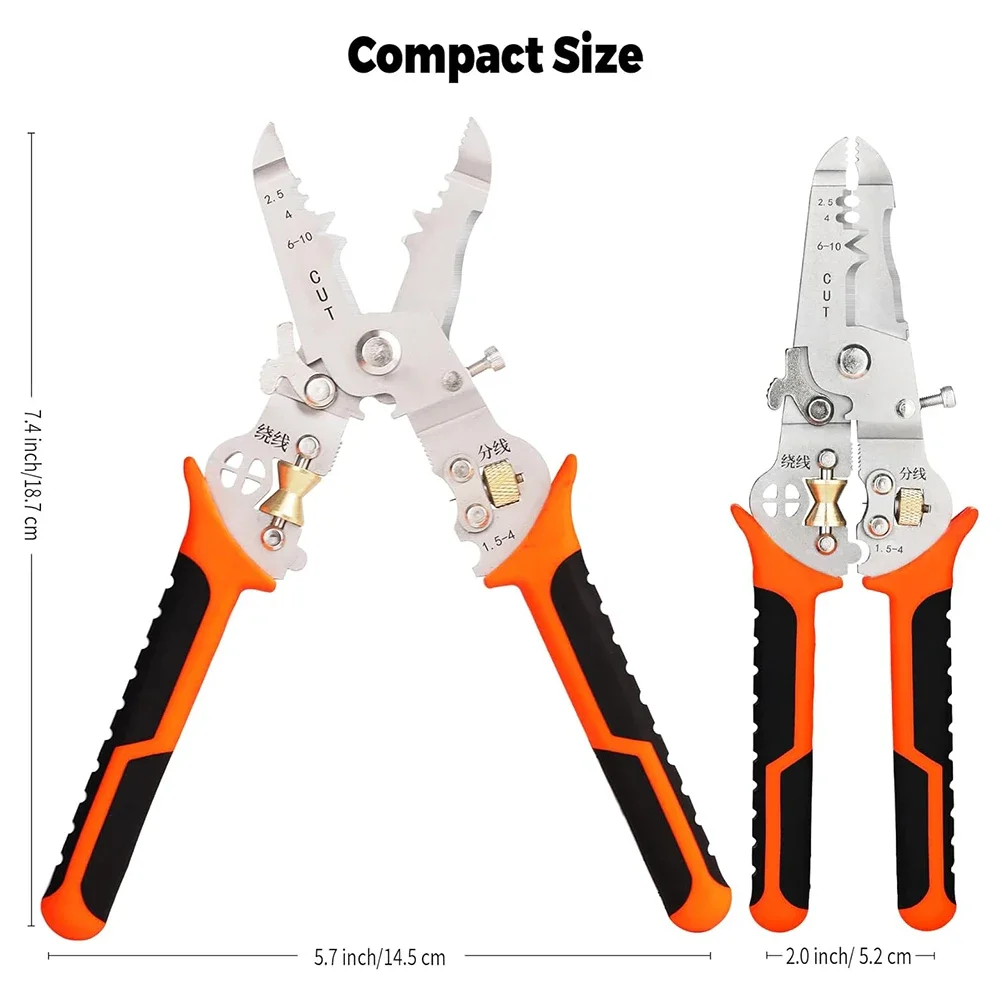 NEW 10-in-1 Wire Stripper Decrustation Pliers Crimper Cable Stripper Cutter Multifunctional Wire Repair Tool Pliers Hand Tools
