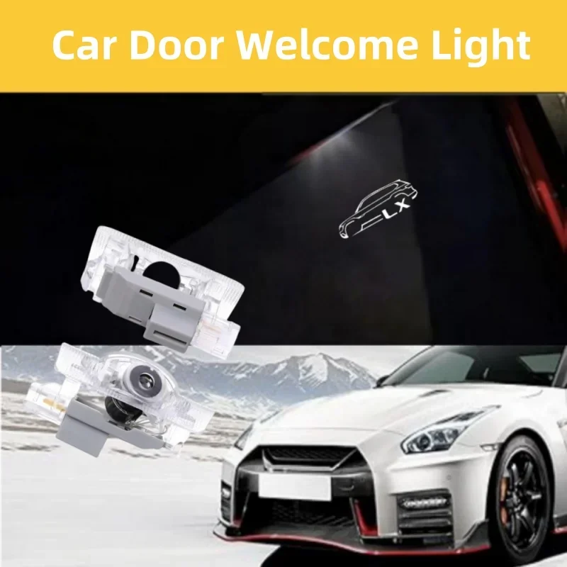 

2pcs Car Door Welcome Light Logo Projector Lamp Car Accessories For Lexus ES200 ES250 ES260 LS LX IS GS RX ES GX RC UX Series