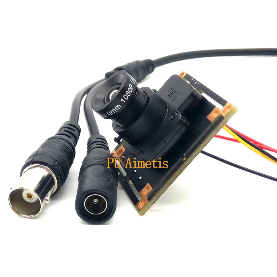 Módulo de placa PCB de câmera de segurança CMOS 1000TVL com filtro IR CUT de lente 1080P 3,6 mm 6 mm