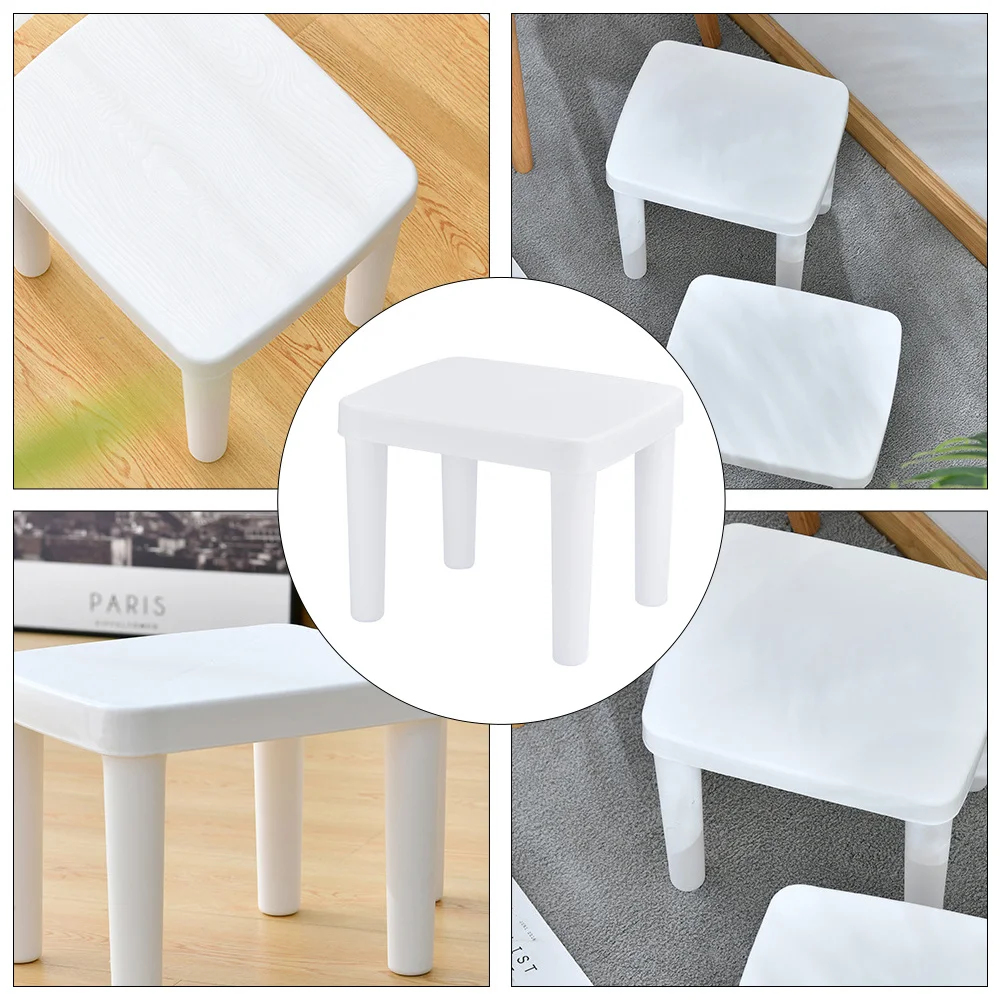 

1Pcs Children Anti-Skid Low Stool Footstool Bathroom Household Furniture Square Non-Slip Anti-Skid Stool