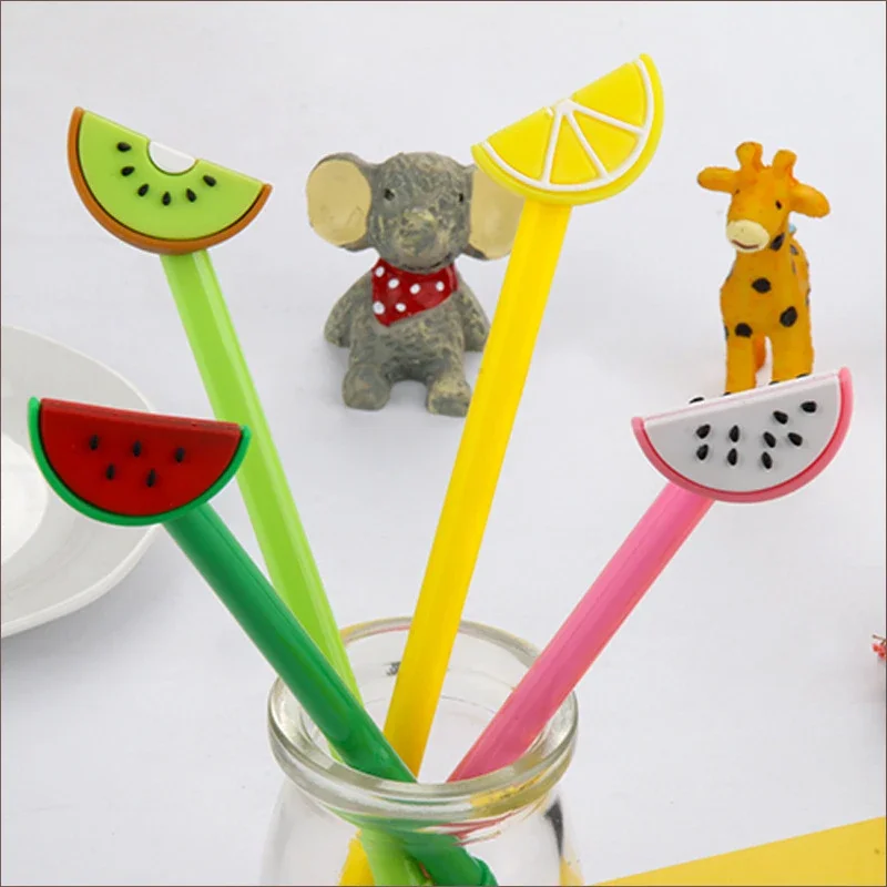 36 Pcs Creative Cute and Fresh Fruit Neutral Pens Set Student Prize Gifts School Supplies Back To School