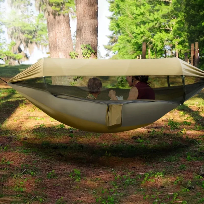 Sleeping Outdoor Hanging Hammocks Adults Camping Travel Hanging Lounger Swing Balcony Portable Camping Hammock Outdoor Furniture