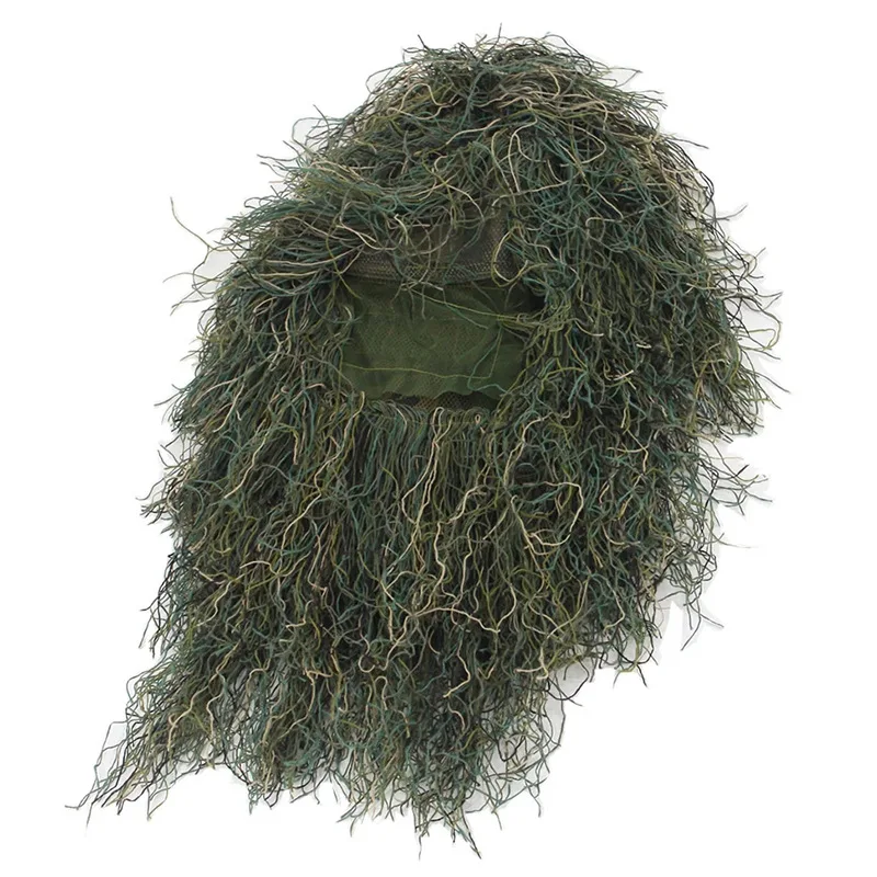 Tactical Airsoft Sniper Ghillie Suit Hood Camouflage HeadGear For Ghillie Suit Hunting Paintball CS Game Head Cover