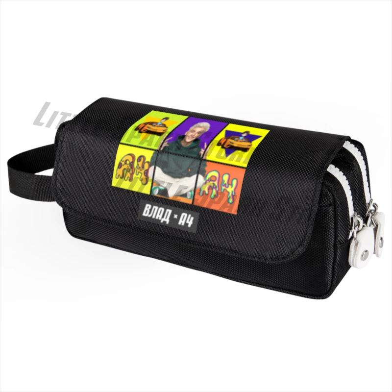 Merch A4 Lamba Print Pencil Case а4 мерч Anime Cartoon Make up Cosmetic Bag Student Stationery Multi-function flip Bags Gift