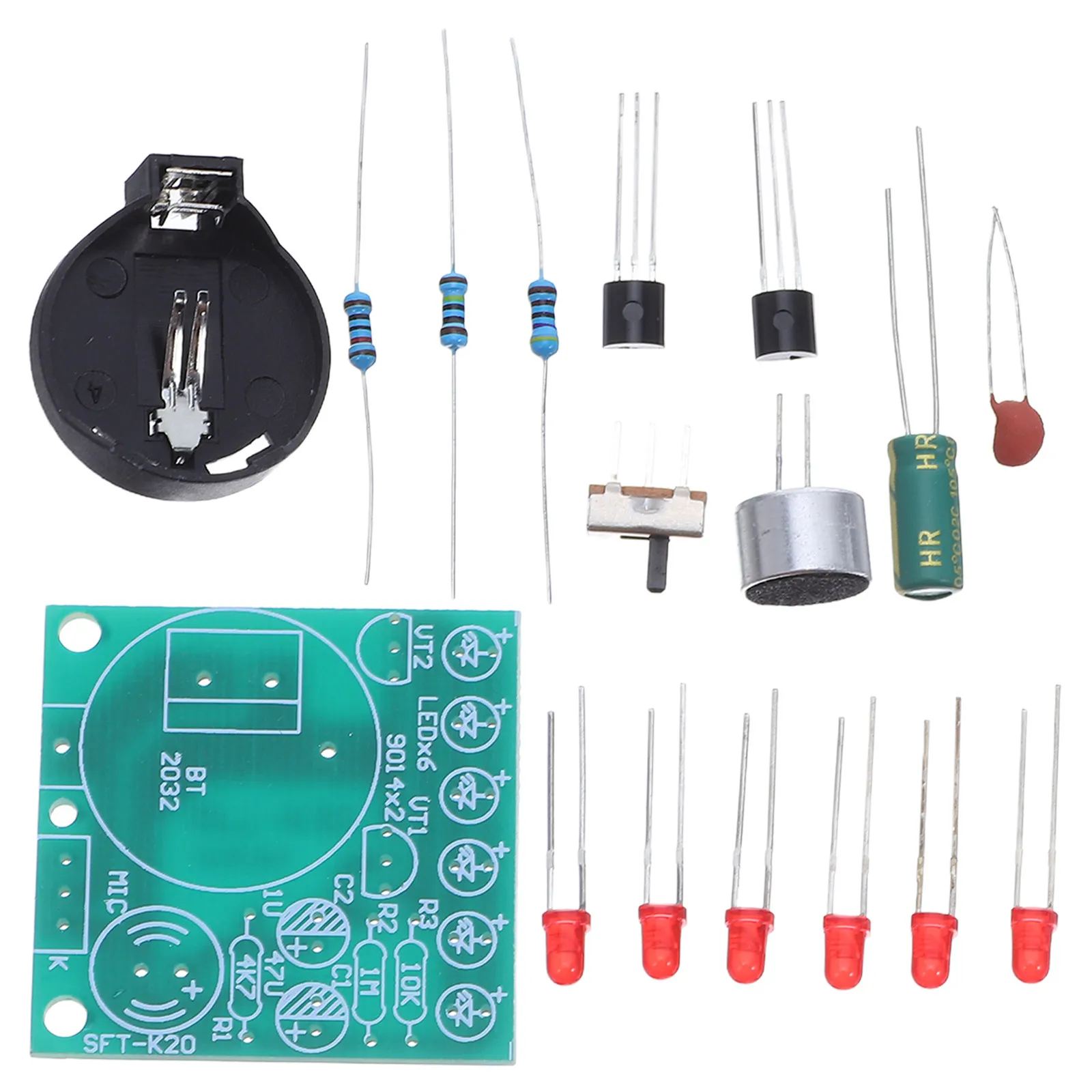 Educational Voice-Controlled LED Metronome Kit DIY Soldering Project for Teens Adults Electronic Timer Circuit