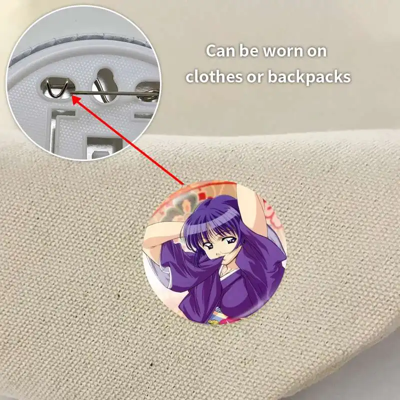 Ai Yori Aoshi Sakuraba Aoi لعبة أنيمي شخصية شارة بروش مرساة الأجهزة الطرفية دبوس 58 مللي متر لتقوم بها بنفسك تلميذ قبعة موضة Fandom