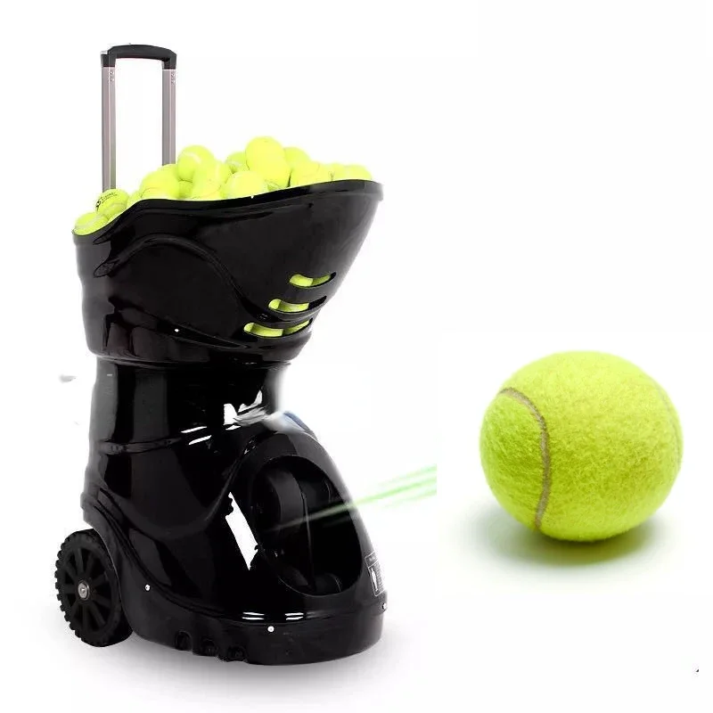 Lithium Edition Tennis Automatic Ball Machine Trainer Customized Serve Drop Point Speed Frequency Adjustment Trainer S4015