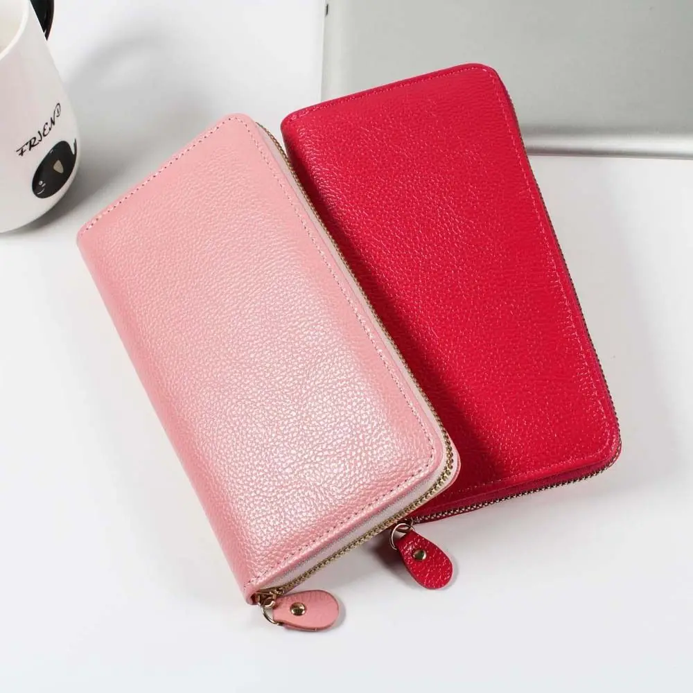 

Female Portable Bus Card Money Bags Credit ID Card Bank Card Women Card Holder Women Wallet Long Purse PU Coin Purse