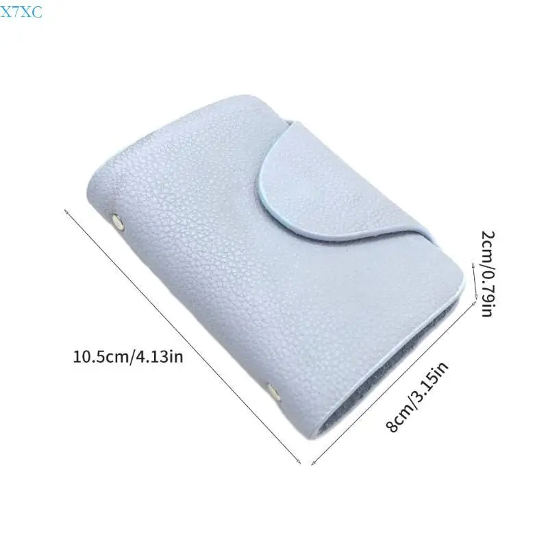 X7XC منظم بطاقات المحفظة الجلدية الجلدية العملية حافظ على بطاقاتك آمنة ومأمونة للنساء والرجال