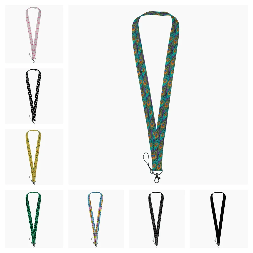 simple Hanging neck mobile phone hanging rope polyester webbing anti loss rope wholesale for children's and women's styles